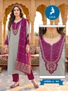 Urmila By Kaya Roman Two Tone Kurti With Bottom Dupatta